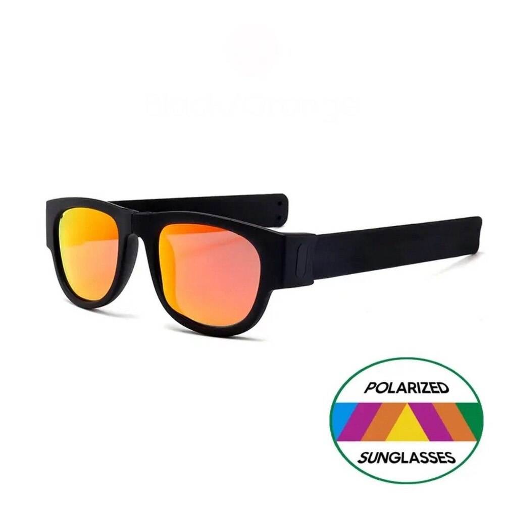 Novelty Mirror Men Polarized Folding Sunglasses New Arrival Slap Sport Foldable